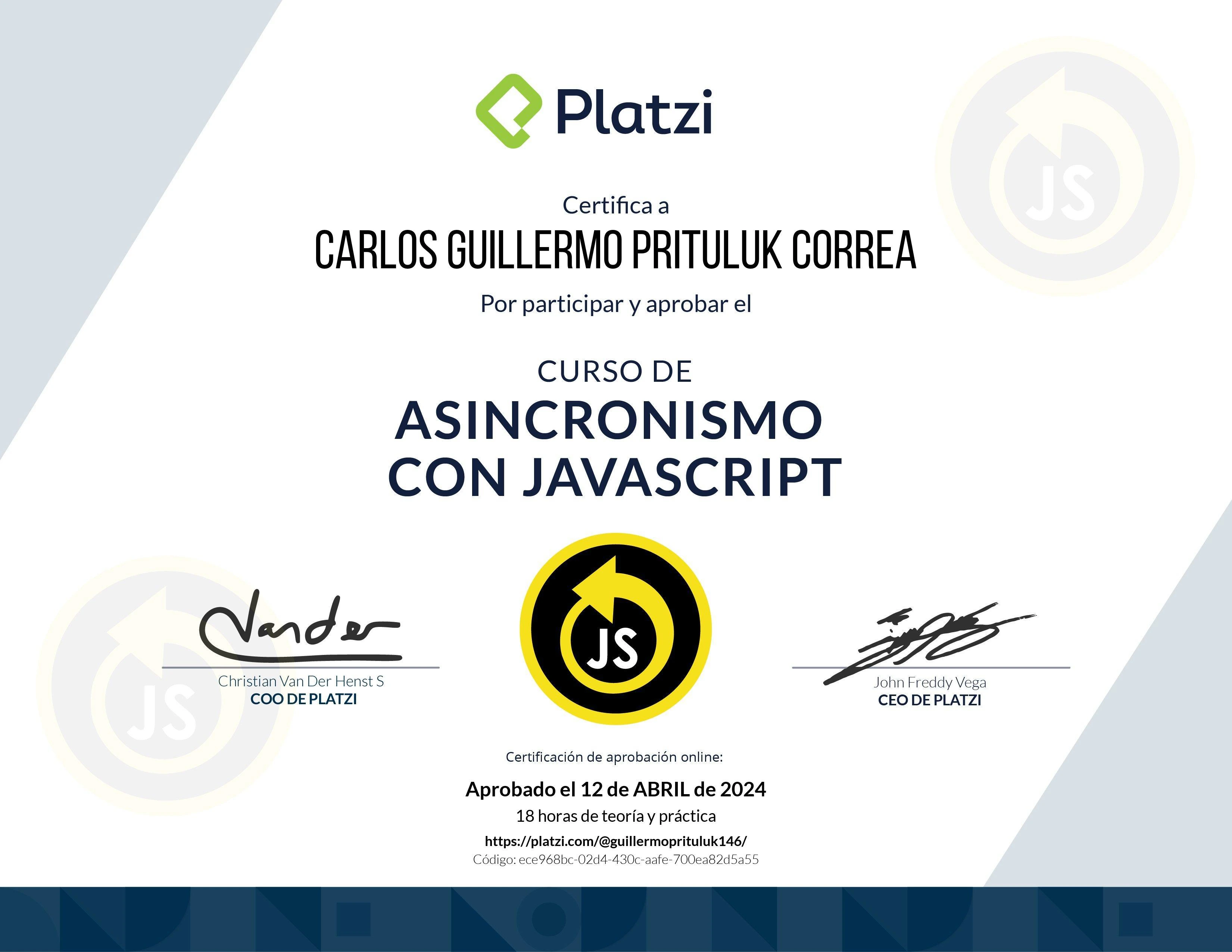 Asincronismo con JavaScript