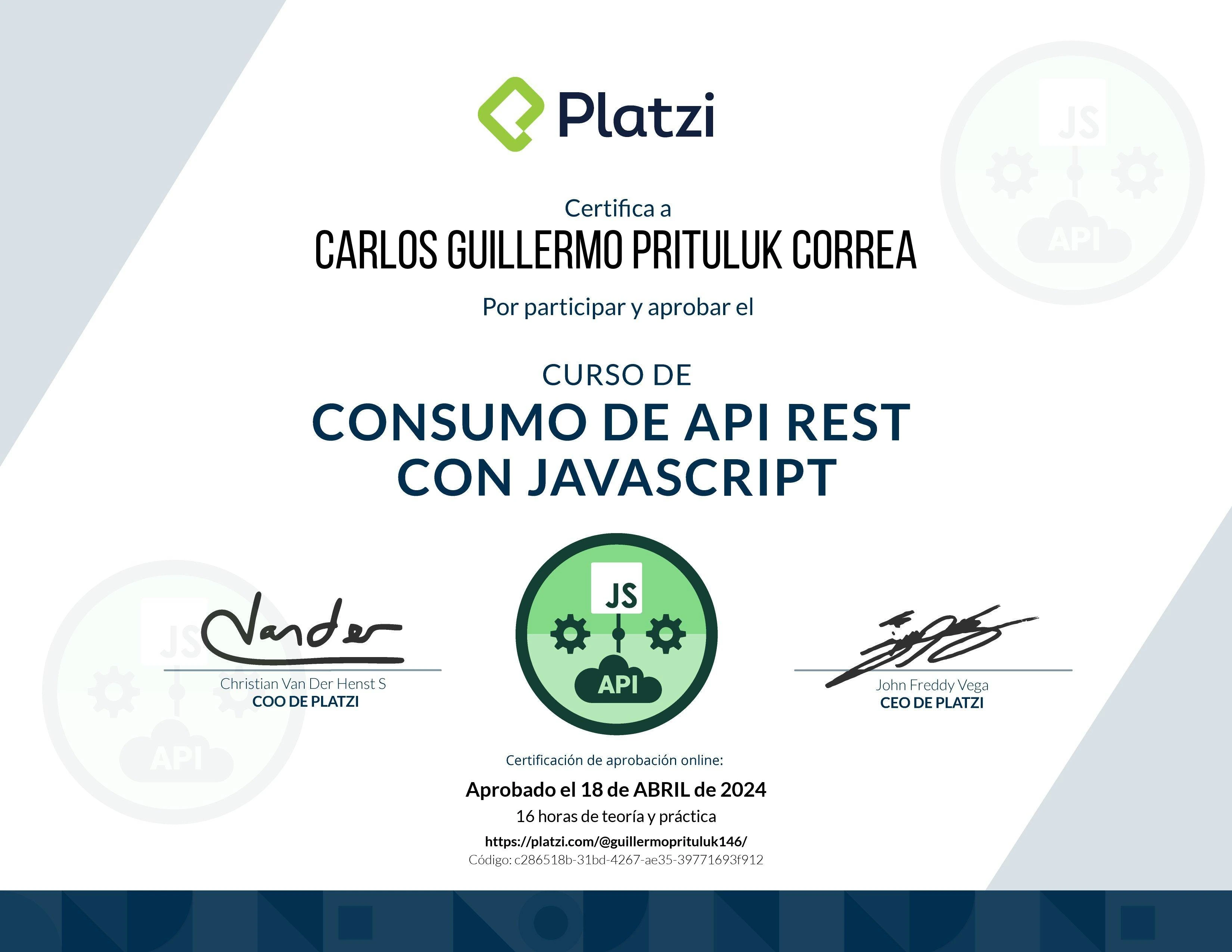 Teórico - API REST con JavaScript