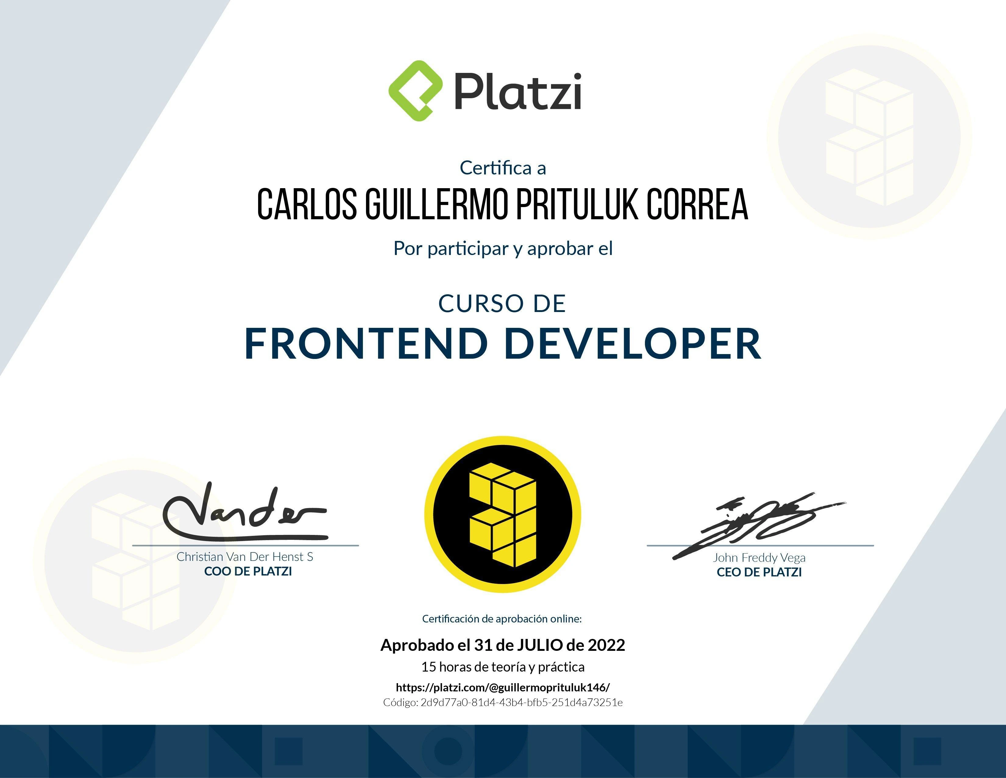 Teórico - Frontend Developer