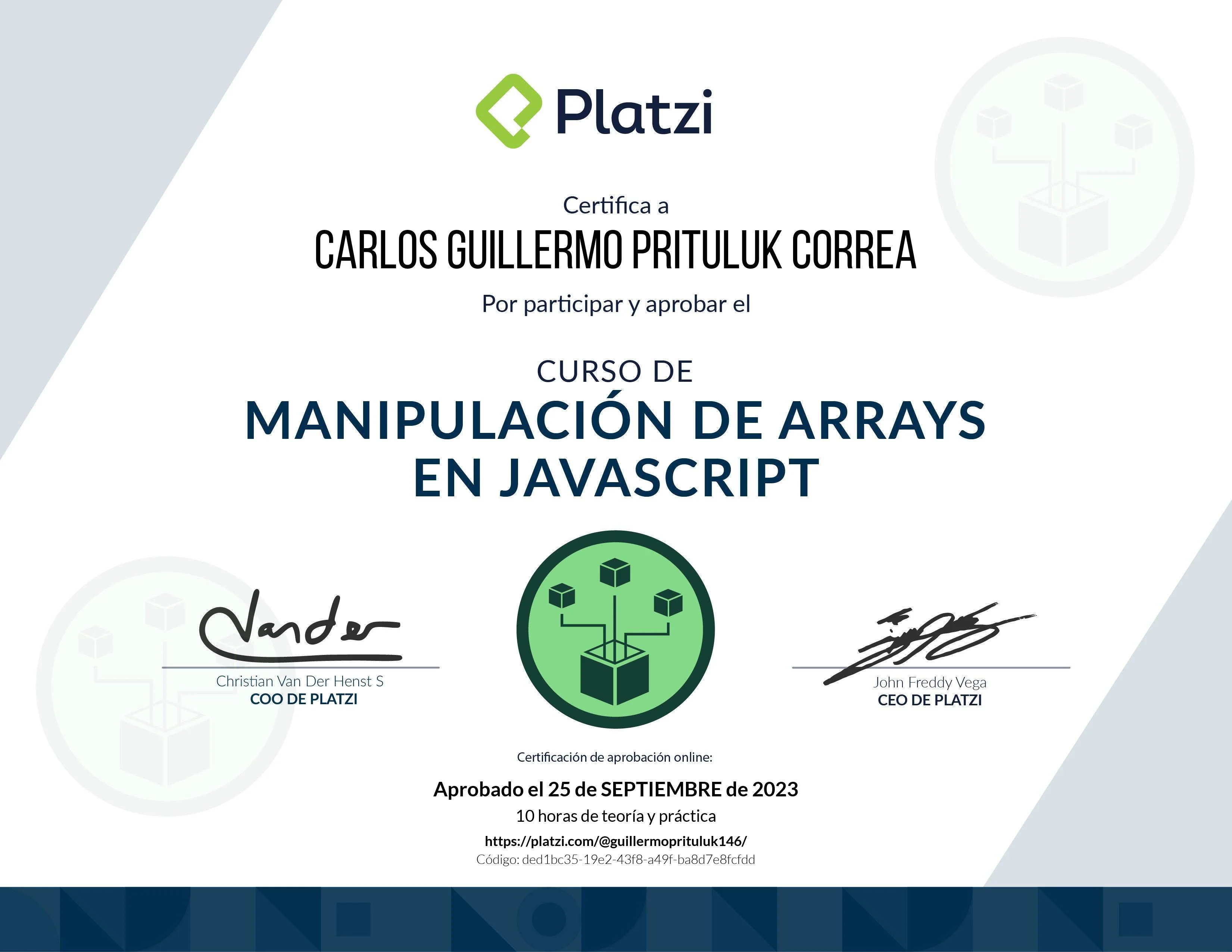 Manipulación de Arrays en JavaScript