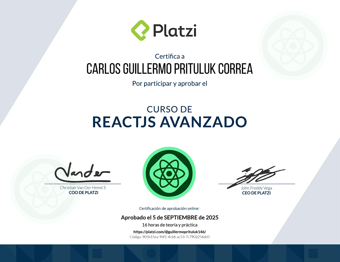 React Avanzado y TypeScript - 2025